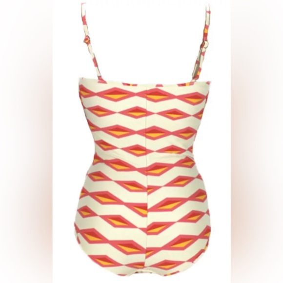 Marc Jacobs Hayley Stripe Tapioca Tank One Piece Maillot Swimsuit Large $164 LNC - Picture 4 of 8